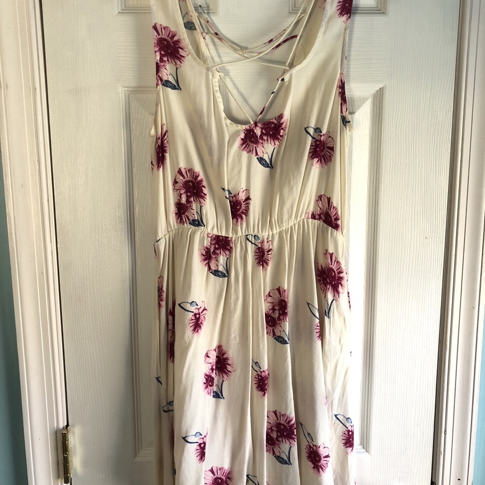 White floral dress